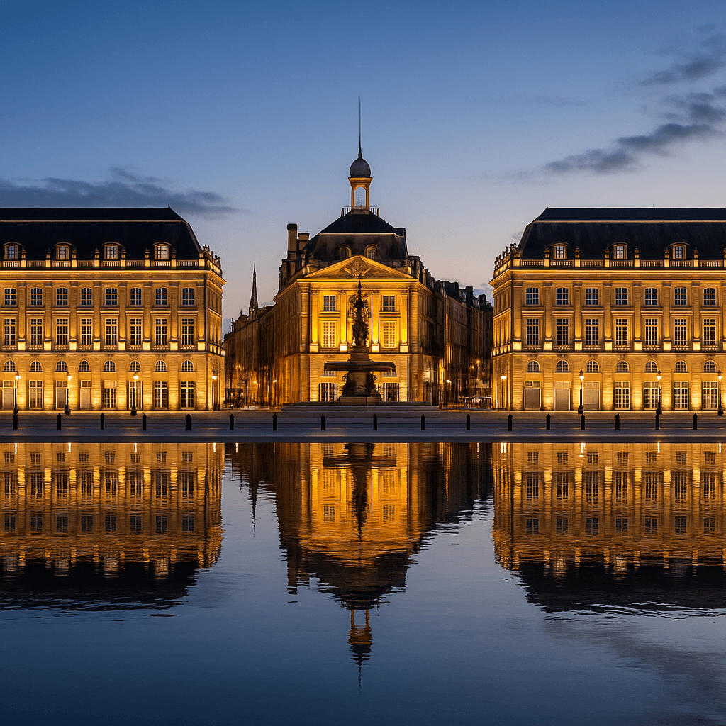 Vue de Bordeaux avec la Garonne